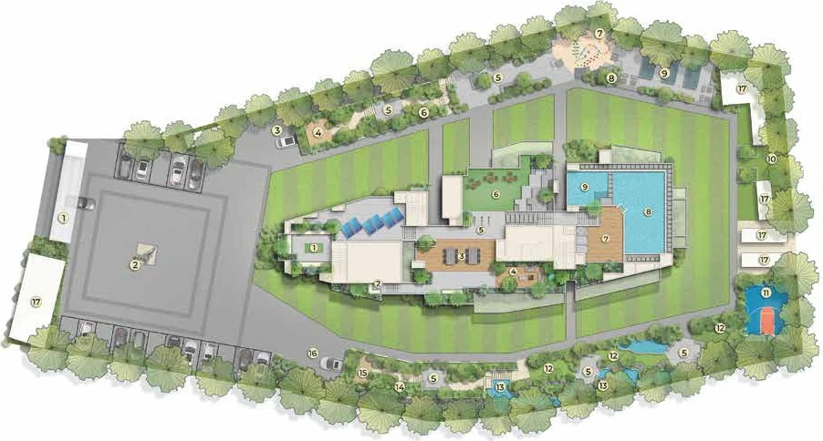 Purva Orient Grand: site plan